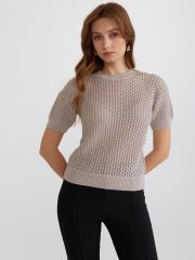 LDK2457 24С-57СП Conte elegant Джемпер dark beige