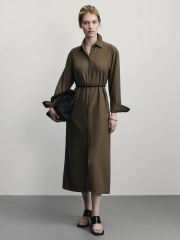 ZR2506012902-13 платье женское хаки/оливковый ZARINA