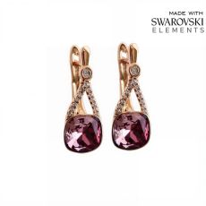 Серьги с кристаллами Swarovski