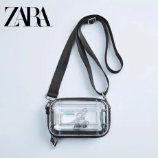 Прозрачная мини-сумка на одно плечо ZARA WANG