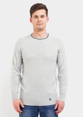 80356 CLEVER Джемпер меланж св.серый