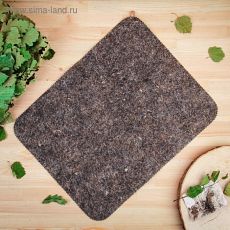 1088584 Коврик для бани комбинированный, войлок, 47х37см