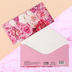 ЦЕНА ЗА 10 ШТ! 2921195 Конверт для денег «Розы», 16,5 × 8 см