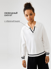 20240310042 Джемпер детский для девочек Tea белый ACOOLA Kids