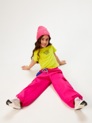 20240510008 Футболка детская для девочек Odry лайм ACOOLA Kids