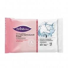 029387 Витэкс Fresh Like. Влажные салфетки для чувствительной кожи Универсальные Термальная вода + аллантоин 15шт