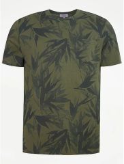 Khaki Bamboo Print T-Shirt
