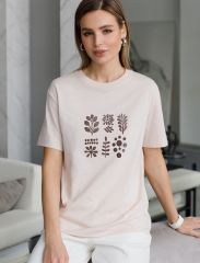 510941 VILATTE Футболка овсяный_modern design