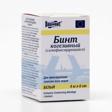 5864210 Бинт когезивный 4м х 6см 1 шт (самофиксирующийся) Вариант