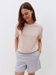 OmD 0235D BELLA Пижама жен. (Футболка+шорты), СО Omsa Пижама Cipria/Multicolour (Мультиколор)