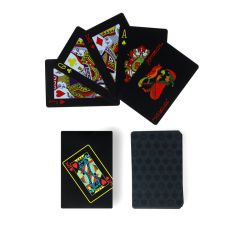 Карты игральные пластиковые «Художественные», колода 54 шт., 8.7×5.7 см, чёрные