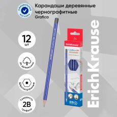 ЦЕНА ЗА УПАКОВКУ 12 ШТ! Карандаш чернографитный ErichKrause 
