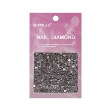Nail Art Стразы для ногтей микс размеров, серебристый