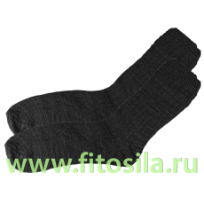 Носки черные из шерсти альпака, р. 25