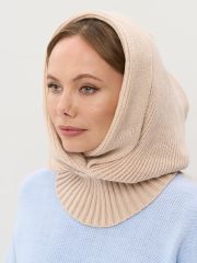 Шапка (капор) женская 5242-8440 бежевая пудра VAY