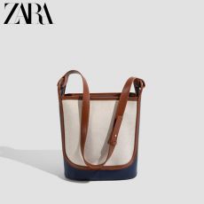 Парусиновая повседневная сумка Zara через плечо