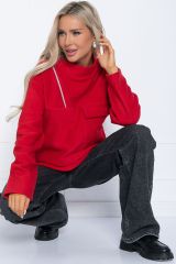 Б12556-7 Свитшот LADY TAIGA Красный