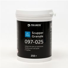 Средство для устранения пробочных засоров в трубах Scupper Granule, 250 г PRO BRITE 9502053