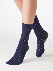 calz. MICRO POIS 70 носки (точка) Minimi Носки Blu Scuro (Синий)