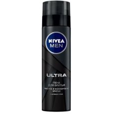 Пена для бритья NIVEA MEN Ultra с Активным Углем (200мл) (88579)
