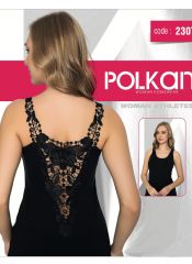 2307 Женская майка Polkan Черный
