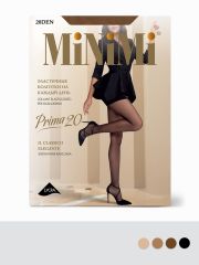 PRIMA 20 (шортики) Minimi Колготки Caramello (Бежевый);Nero (Черный);Daino (Бежевый);Cappuccino (Коричневый)