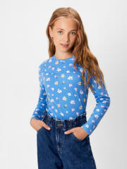 20210150104 Джемпер детский для девочек Faience васильковый ACOOLA Kids
