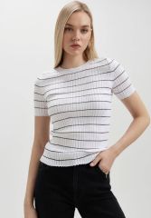 LDK2358 Conte elegant Джемпер white-black