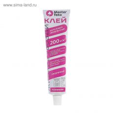 4064088 Клей MasterTeks PM, каучуковый, жг 200 кг/м2, сверхпрочный, 80 мл, прозрачный