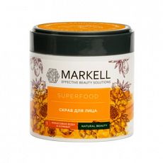 029177 Markell Superfood. Скраб для лица КОКОСОВАЯ ВОДА и КУМКВАТ, 100 мл
