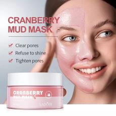 SADOER Очищающая глиняная маска для лица с брусникой GRANBERRY MUD MASK 100 гр Арт.: 7347 ?Маски из брусники хорошо насыщают кожу влагой и тем самым препятствуют ее увяданию и преждевременному образов