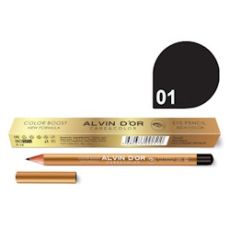P-19 Карандаш д/глаз Color Boost, тон 01 real black Alvin D`or