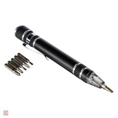 Фонарь-мультиинструмент, с клипсой для крепления, 6 отверток, 4xLR41, 12,8х1,6см