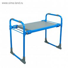 3275882 Скамейка-Перевертыш садовая складная 56х30х42,5 см, голубая, макс. нагрузка 100 кг