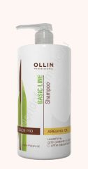 Ollin Basic Line Шампунь для блеска с аргановым маслом 750 мл