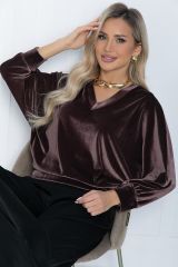 Б12132 Джемпер LADY TAIGA Шоколад