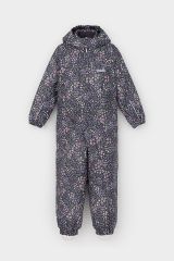 489805 CROCKID Комбинезон коричневый, весенние цветы