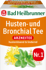 Bad Heilbrunner Arzneitee, Husten- & Bronchial Tee (8 Beutel), 16 g