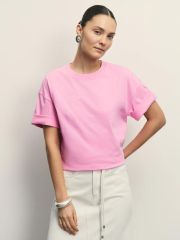 W_OVERSIZE5-90 футболка женская розовый ZARINA