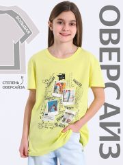 497444 Апрель Футболка светло-желтый