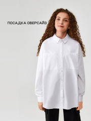 20200260014 Блузка жен. Kort_teen белый ACOOLA Kids