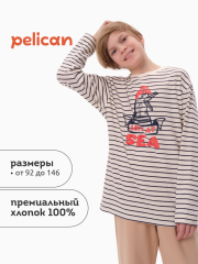 BFJ3371U Джемпер для мальчиков Темно-синий(54) Pelican