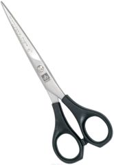 Dewal Парикмахерские ножницы прямые с микронасечками / Easy Step 2117/6.0, черный