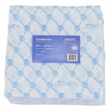 White line Салфетки одноразовые №100, 20 x 20 см, голубой, 100 шт./уп