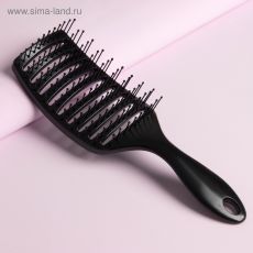 3289467 Расчёска массажная, 23 × 7,5 см, цвет чёрный