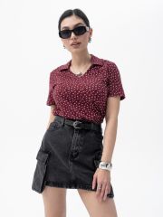 426146 Binita Футболка Бордовый