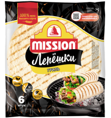 Mission Тортилья 8-дюйм. (6 леп. 250г) пшеничные ГРИЛЬ