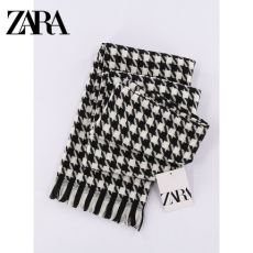 Женский шарф ZARA в ломаную клетку