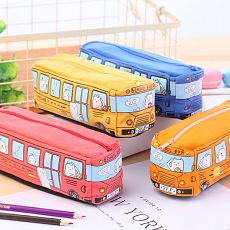 Мягкий пенал в форме автобуса, 4 цвета