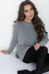 469842 LT Collection Лонгслив серый